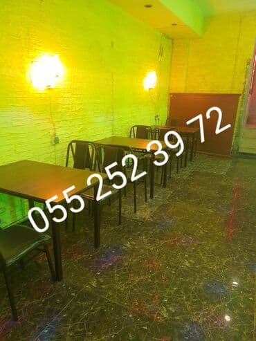 stul ev ucun: Qonaq otağı üçün, Yeni, Açılmayan, Dördbucaq masa, 4 stul — 3