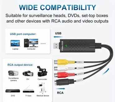 sip kabel: VHS to digital converter Bu adapter vasitəsilə köhnə kassetləri — 5