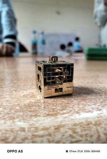 Золотой блок майнкрафт киндер джой, один из самых редких, с веревкой — 1