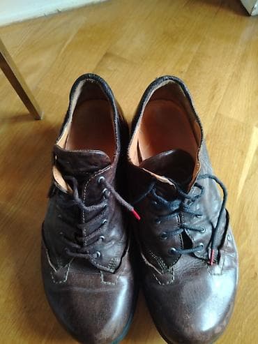 Səndəl və şəp-şüplər: Məhsul: Kişi dəri ayaqqabısı (bağlı, gündəlik) - Material: təbii dəri — 4