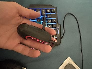 ТВ и видео: Mobil oyunlar üçün klaviatura–siçan dəsti və dönüştürücü - RGB arxa — 3