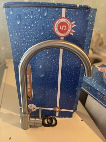 krantlar: Mətbəx üçün paslanmayan poladdan kran seti - Material: mat — 3