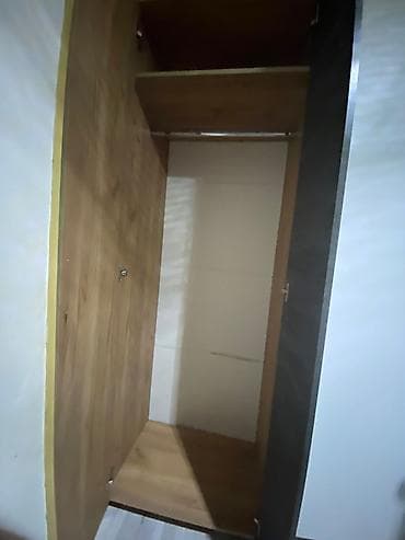 dolablar 2ci əl: 2 qapılı, Güzgülü, Boz, Taxta, Açılan, Düz dolab — 5