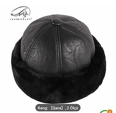 bts canta: Norka, xəz papaq, Yeni, rəng - Qara, M/57 — 2