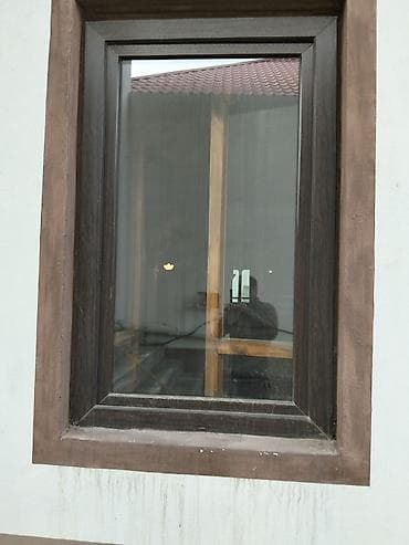 Türk isdesali qara plassik pencereler eni 1 metir hündürlüyü 1.50 6