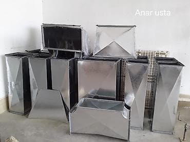 Plitə işləri: Havalandırma işləri və hava kanalları hazırlığı - Qalvanizə olunmuş — 1