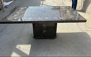 divan qabağı stol: Klassik masa, Açılmayan, Mərmər, Kvadrat masa — 1