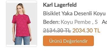 t shirt: Karl Lagerfeld unisex T-shirt - Brend: KARL LAGERFELD - Ölçü: S — 2