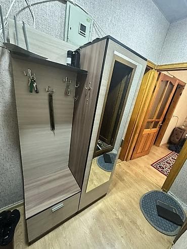 2el dolablar: 1 qapı, Güzgülü, Qəhvəyi, Digər material, Açılan, Düz dolab — 1