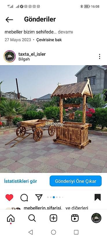 şezlong satışı: 🛞Taxtadan bağ dekorlanirinihazirlanmasi 🛞Qiymete Her ikisi daxildir — 2