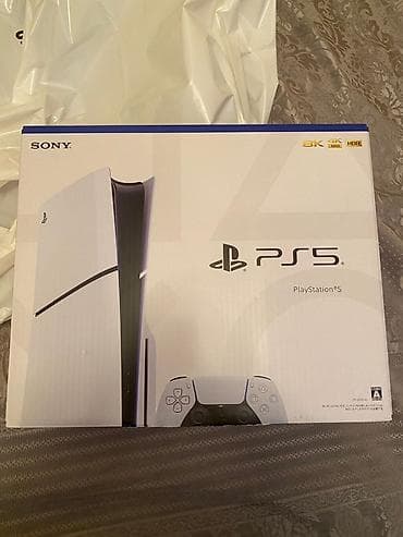 PS5 (Sony PlayStation 5): Salam Təcili Satılır Real Alıcıya Endirim Var Playstation 5 Slim 1 TB — 2