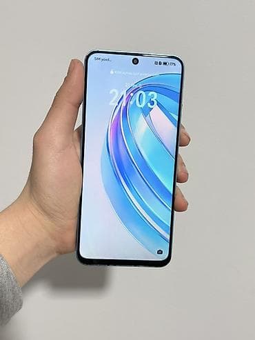 a 6 plus: Honor X8a, 128 GB, rəng - Mavi, Sensor — 3