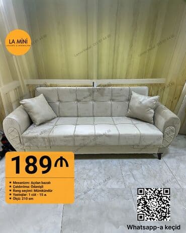 divan koja: Divan, Yeni, Açılan, Bazalı, Vеlur parça, Ödənişli çatdırılma — 1