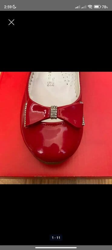 Cinslər və şalvarlar: Qız üçün qırmızı baletkalar. Ortopedik dəri Rugan ayaqqabı. 35azn — 5