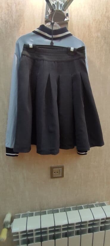 sumqayitda jaket: 10-11-12 yaş qız üçün məktəbli ətəyi və köynəyi, və zamoklu kapişonlu — 2