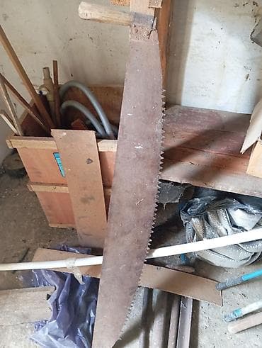 odun doğrayan mişar: İki tutacaqlı Mexaniki əl mişarı, Kredit yoxdur — 2