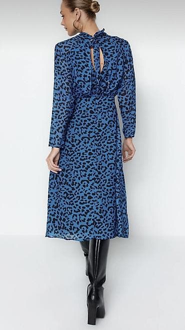 rezin cekmeler: Ziyafət donu, Midi, Trendyolmilla, M — 4