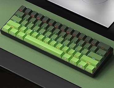 ucuz macbook pro: 60% kompakt mexaniki klaviatura – RGB işıqlanma və çoxrəngli keycap — 1