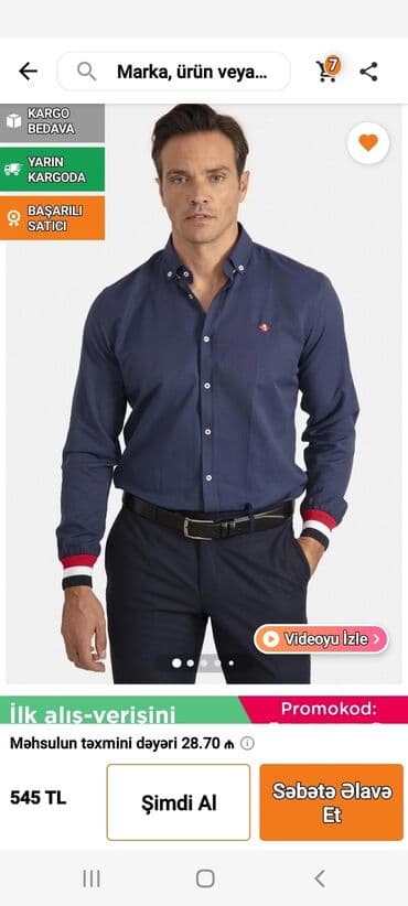 3 duymə koynək: Yenidi trendyoldan aldım 28m ta satılır 20m . XXL razmerdi — 1