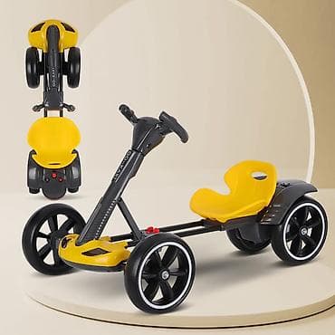 Uşaq üçün pedallı go-kart - 4 təkərli stabil konstruksiya, geniş ön — 3