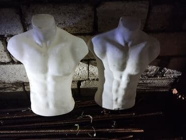 Manekenlər: Kişi, Plastik, plastmas, Ağ — 1