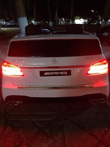 Uşaq elektrikli maşın – Mercedes-Benz GLS63 AMG stili, ağ rəng — 6