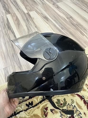 kask debilqe: Tam üzlü motosiklet dəbilqəsi – qara rəng - Tam üz örtüklü — 1
