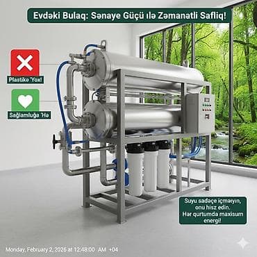 Məhsul: Ev və sənaye üçün su təmizləmə sistemi Təsvir: - İkiqat