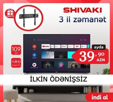Televizorlar: Əzi̇z müştəri̇lər yeni̇ kampaniyalar basladi. Bir televizor alana