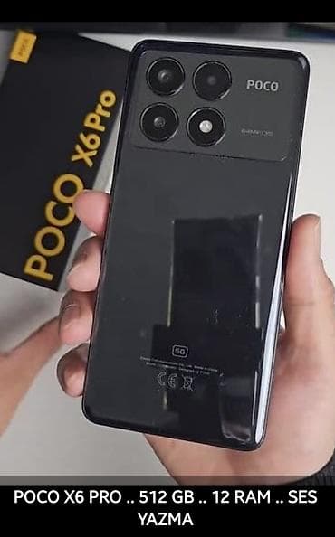 iphone 11 world telecom: Poco X6 Pro 5G, 512 GB, rəng - Qara — 1
