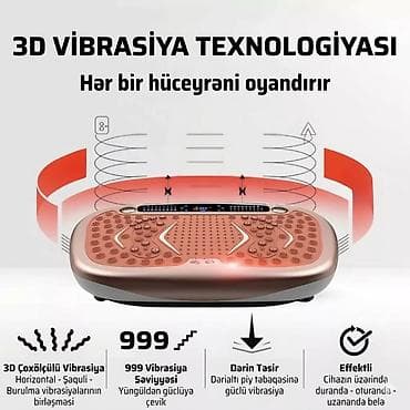 Turniklər və bruslar: 3D Vibrasiya Platforması – fitnes və masaj üçün çoxfunksiyalı cihaz - — 1