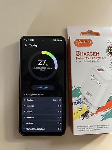 1 tr harddisk: Huawei nova 11i, 128 GB, rəng - Mavi, Barmaq izi, Face ID — 5