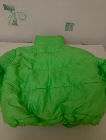 Kurtkalar: Parlaq yaşıl rəngli uşaq puffer/kaban tipli qış gödəkçə. - Model — 2