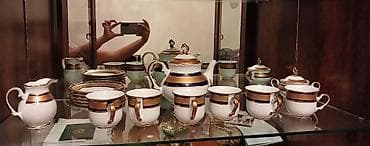Çay dəsti, rəng - Ağ, Farfor — 1