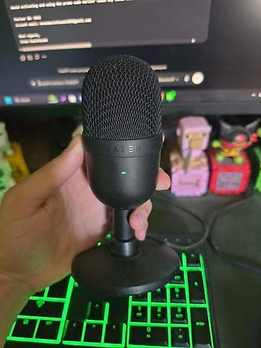 Original Razer Seiren Mini USB mikrofon satılır. Mikrofon səliqəli — 2