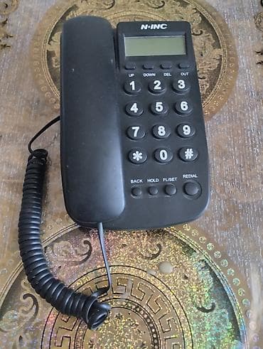 duyməli telfon: N-INC masaüstü telefon - Rəqəmsal ekranlı simli telefon - Klaviatura — 1