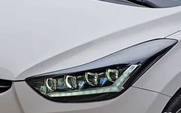 maşın işıqları: Hunday elantra dörd lupa led fara — 1