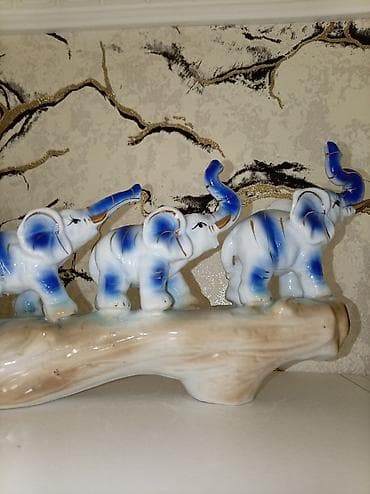 Fiqur, Keramika, rəng - Ağ