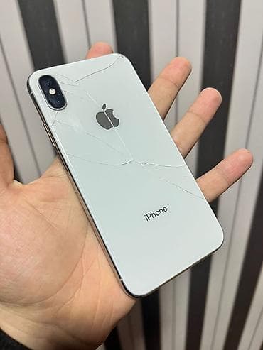 irshad telecom iphone 8 plus: IPhone X, 64 GB, Ağ, Qırıq — 2