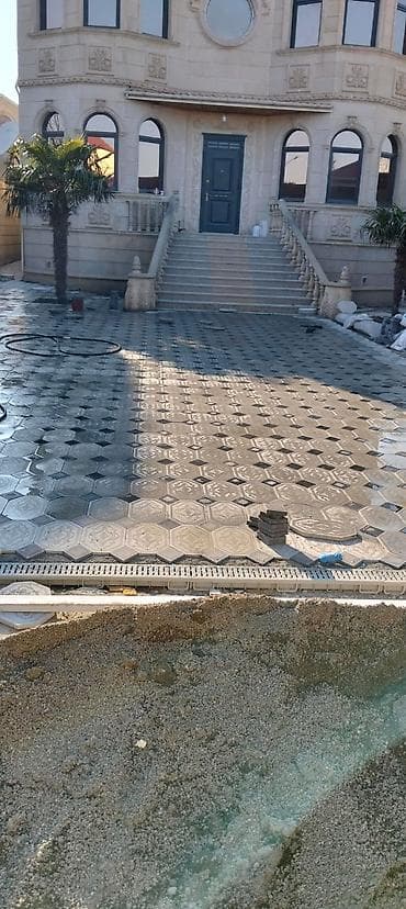 hovuz təmizlənməsi: Tam peşəkar səki daşı (bordyur və landşaft) döşəmə xidməti Tamet tamet — 6