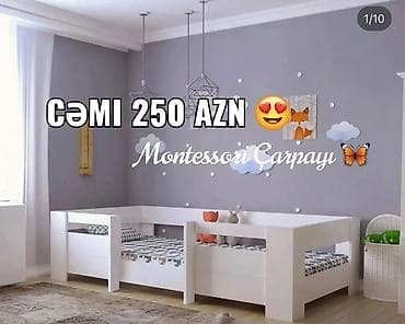 Oğlan və qız üçün, İşlənmiş, Çarpayı, Bazasız, Matras ilə, Siyirməsiz — 1