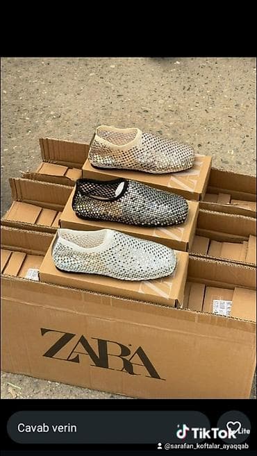 Zərif parıltılı tor dizaynlı slip-on ayaqqabılar - Model: Tor — 1