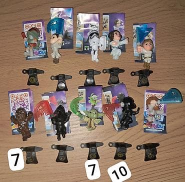Kinder surprise star wars kolleksiyasi satilir butun kolleksiyani