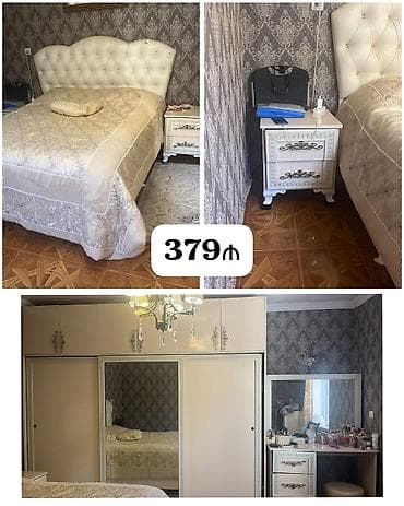 Yataq otağı mebel dəsti Tərkibi: - Yumşaq başlıqlı iki nəfərlik