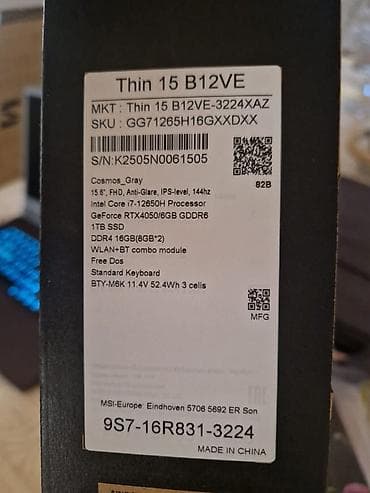 notebook qiymetleri: MSI noutbuk – güclü performanslı, nazik və portativ dizayn. Texniki — 4