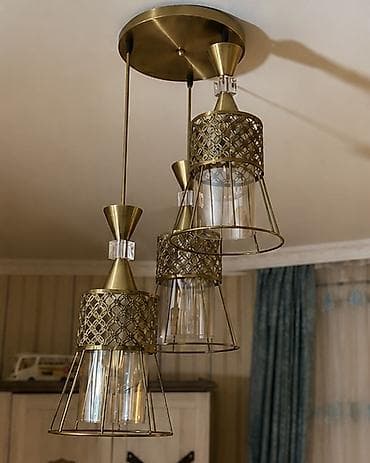 lan: Çılçıraq, 3 lampa, Metal — 3