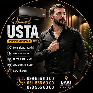 Kondisioner ustası – Bakı və ətraf ərazilər Xidmətlər: - Kondisioner