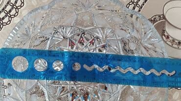 aksesuar qabi: Xrustal meyvə qabı — 4