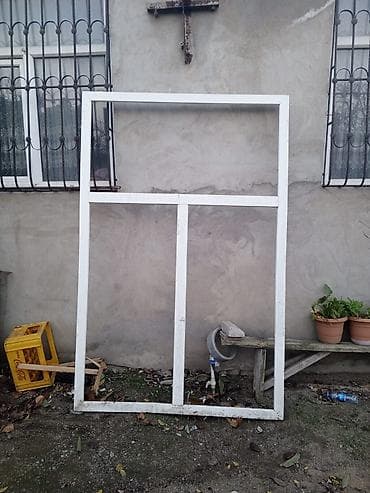 qapi setka: PVC pəncərə və vitraj çərçivələri - Material: ağ rəngli PVC profil - — 4