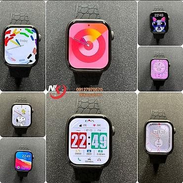 Yeni, Smart saat, Sensor ekran, rəng - Qara
